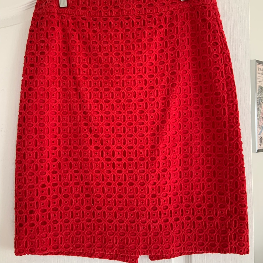 J. Crew | Red Pencil Skirt (8)
